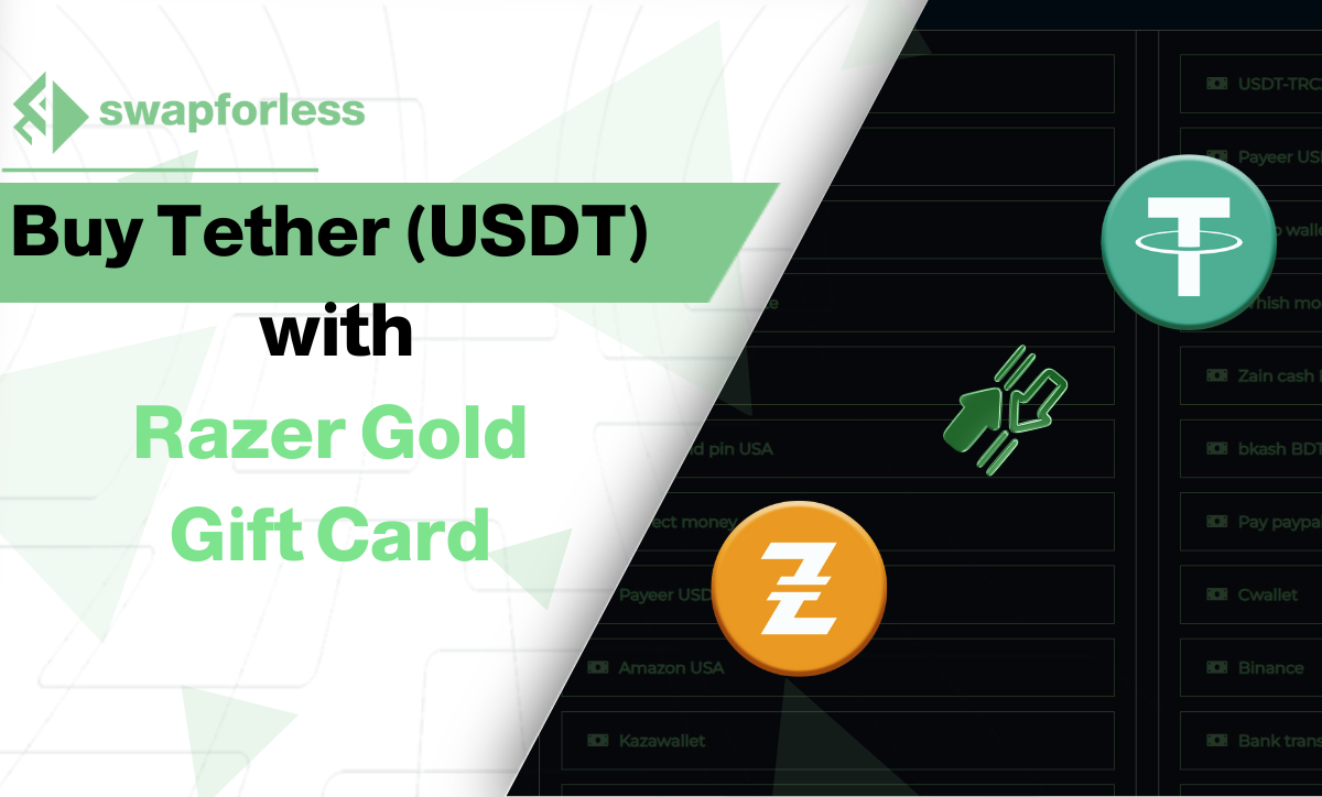 Buy Tether with Razer Gold Gift Card (Razer Gold to Tether)