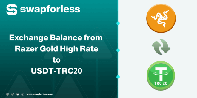Steps to exchange Razer Gold High Rate balance to USDT-TRC