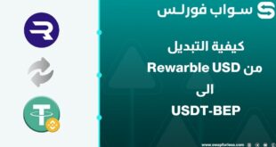 كيفية التبديل من Rewarble USD الى USDT-BEP عبر Swapforless