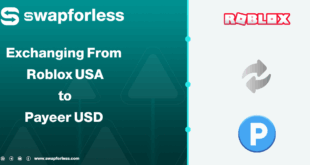 خطوات تبديل رصيد Roblox usa إلى Payeer USD عبر Swapforless