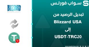 كيفية تبديل الرصيد من Blizzard USA إلى USDT على شبكة TRC20