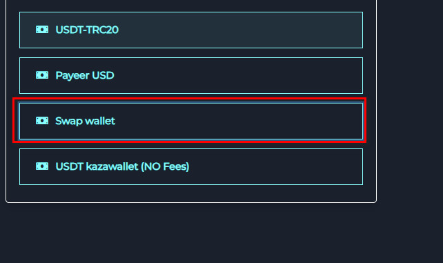 Swap wallet