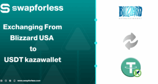 Exchange Blizzard USA Balance to USDT Kazawallet