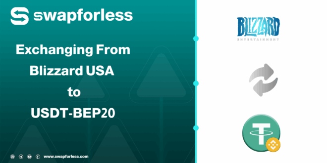 Steps to Exchange Blizzard USA Balance to USDT-BEP20 via Swapforless