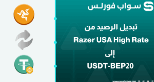 خطوات تبديل رصيد Razer USA high rate إلى USDT-BEP20