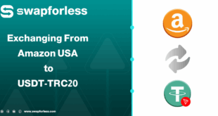 Steps to exchange Amazon USA Balance to USDT-TRC20 via Swapforless