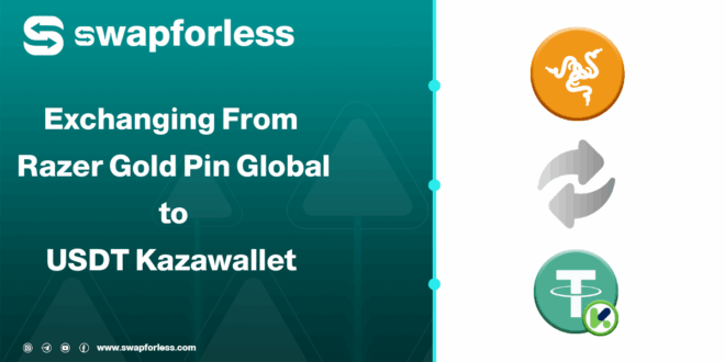 Exchanging Razer Gold PIN Global to USDT in Kazawallet