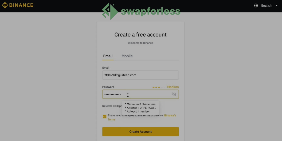 How to Create an Account on Binance