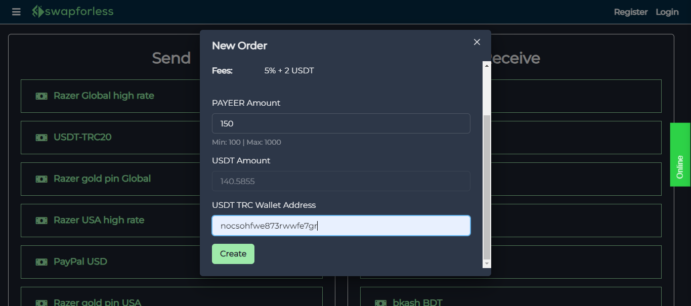How to Buy USDT-TRC Cryptocurrency with Payeer