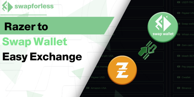 How to Exchange from Razer to Swap Wallet via swapforless