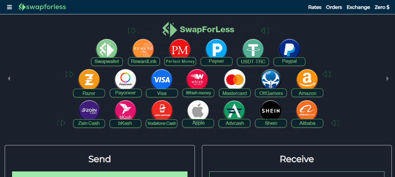 Steps to Exchange Razer Gold to Tether via swapforless