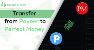 Transfer from Payeer to Perfect Money in 3 Steps via swapforless