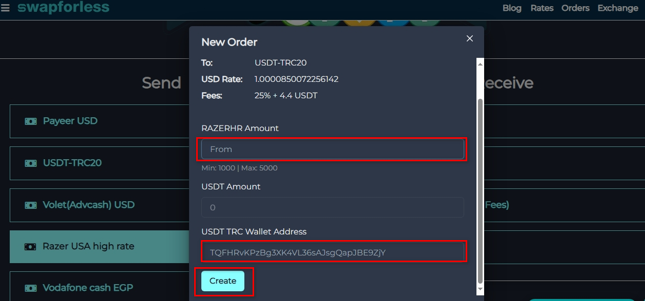 How to Transfer from Razer Gold to USDT